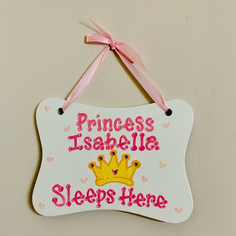 Little Girls Personalized “Isabella” room decor